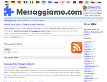 Tablet Screenshot of messaggiamo.com